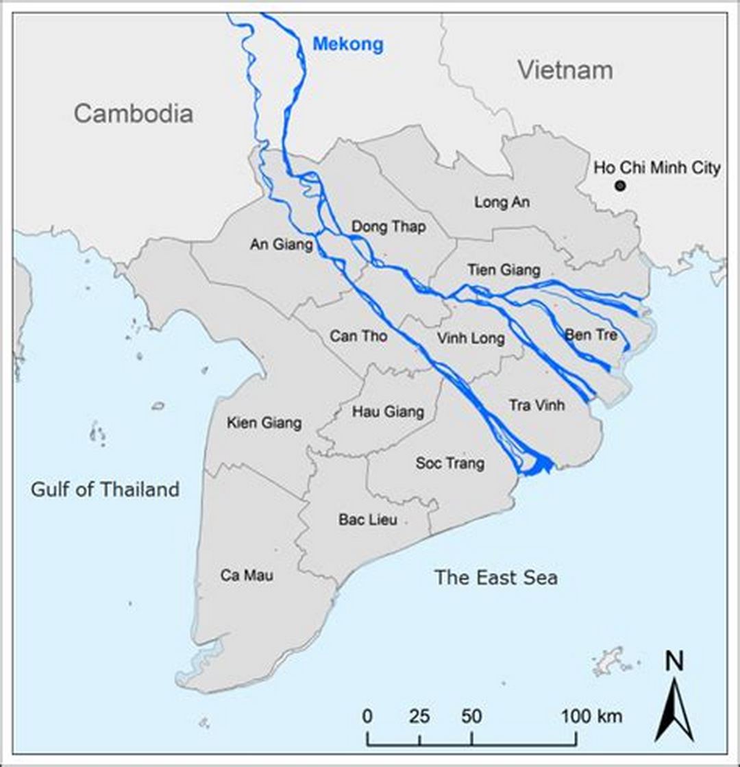 Provinces in the Mekong Delta